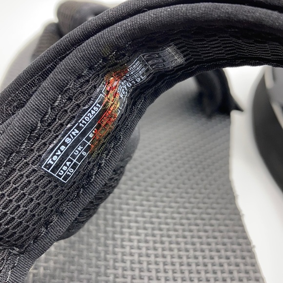 Teva Flatform Universal Black/White Mesh Sandals - Picture 6 of 7